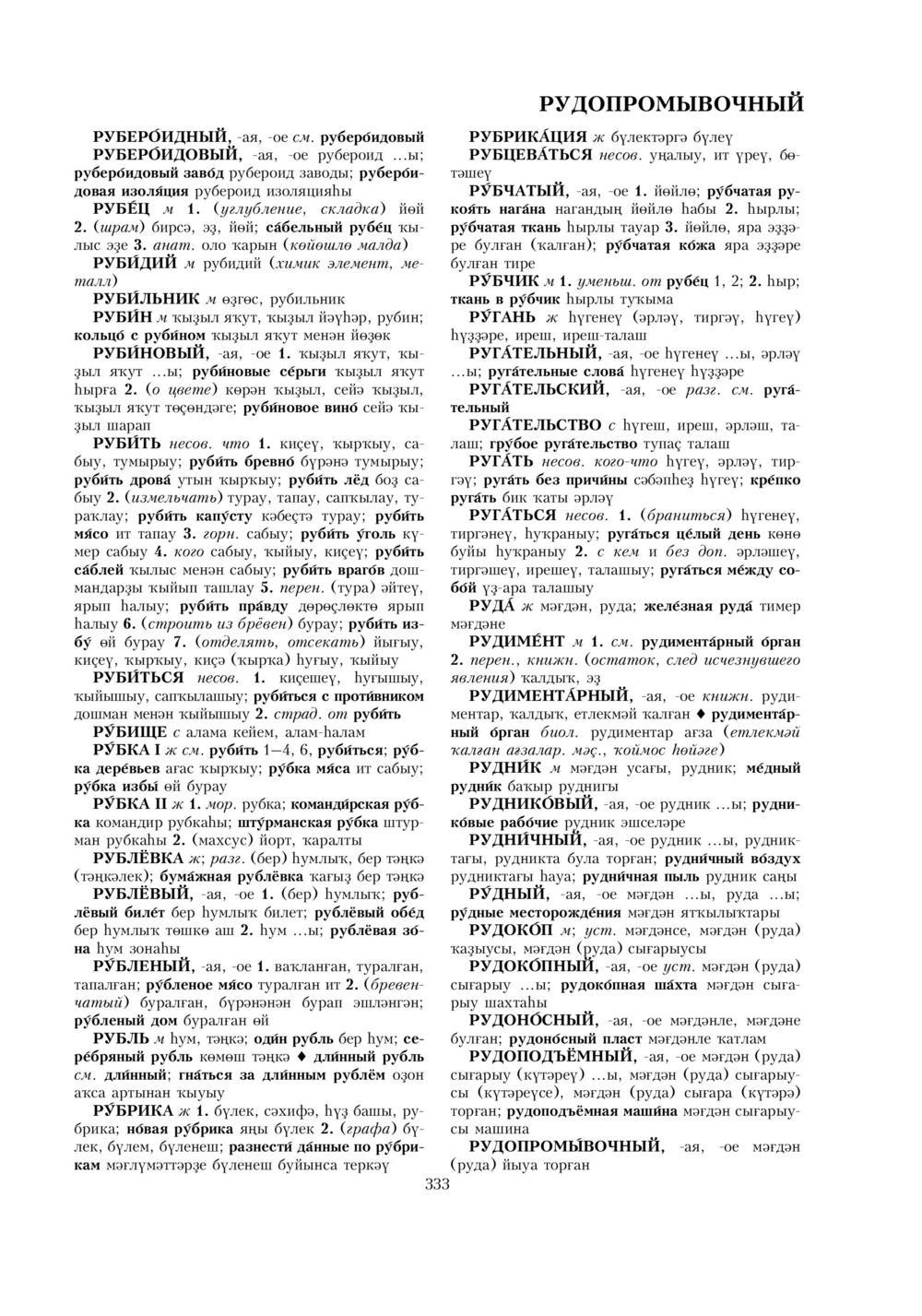 Урыҫса-башҡортса һүҙлек, З. Ғ. Ураҡсин редакцияһында. II том