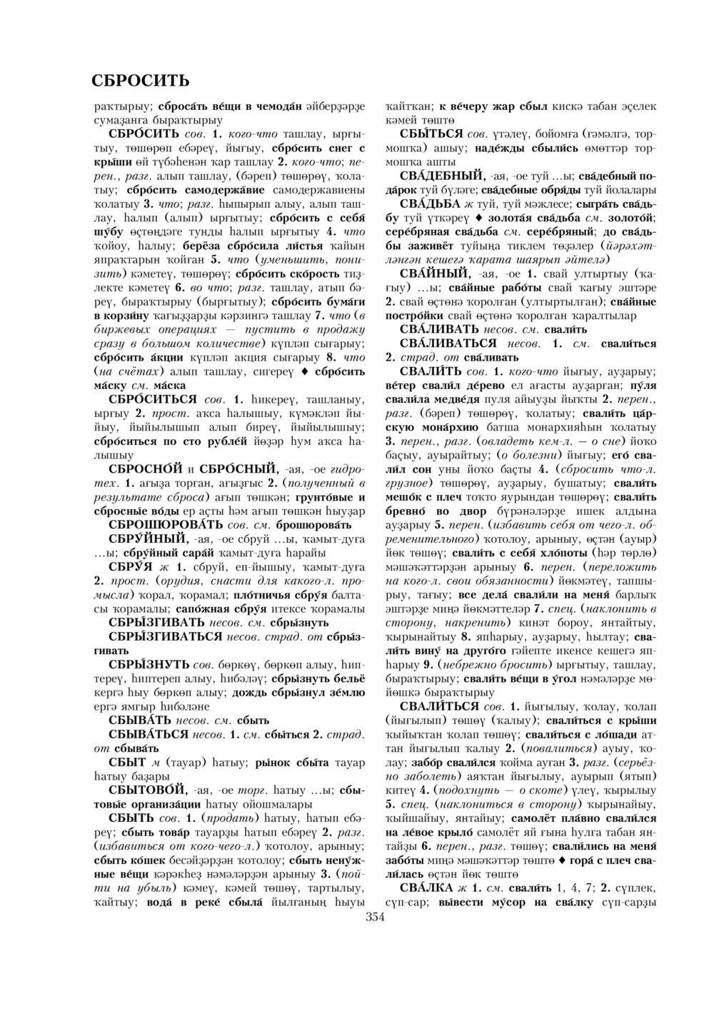 Урыҫса-башҡортса һүҙлек, З. Ғ. Ураҡсин редакцияһында. II том
