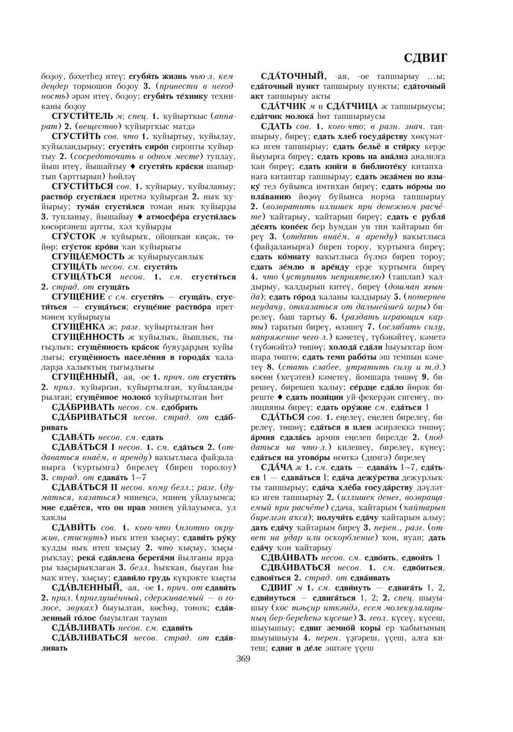 Урыҫса-башҡортса һүҙлек, З. Ғ. Ураҡсин редакцияһында. II том