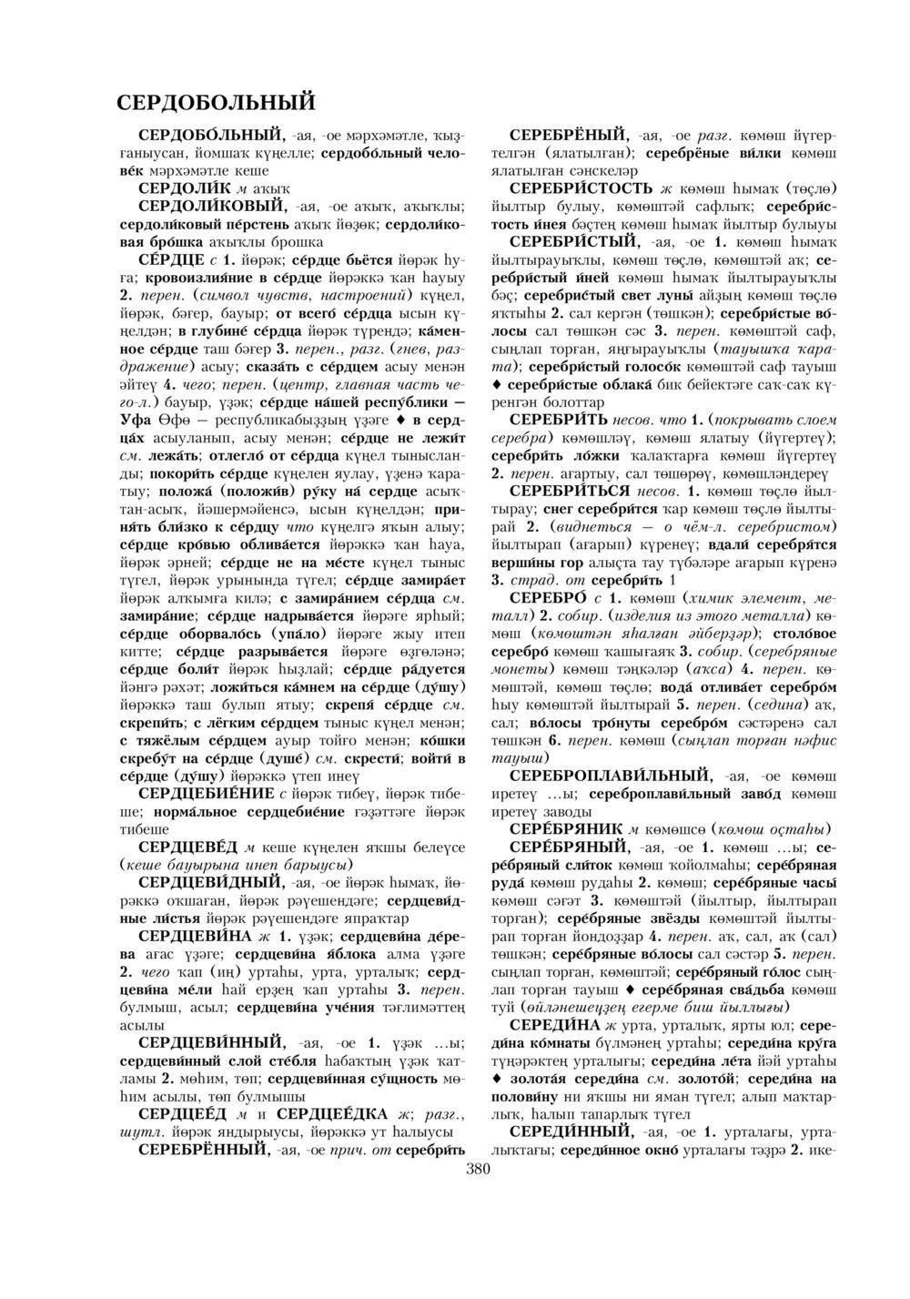 Урыҫса-башҡортса һүҙлек, З. Ғ. Ураҡсин редакцияһында. II том