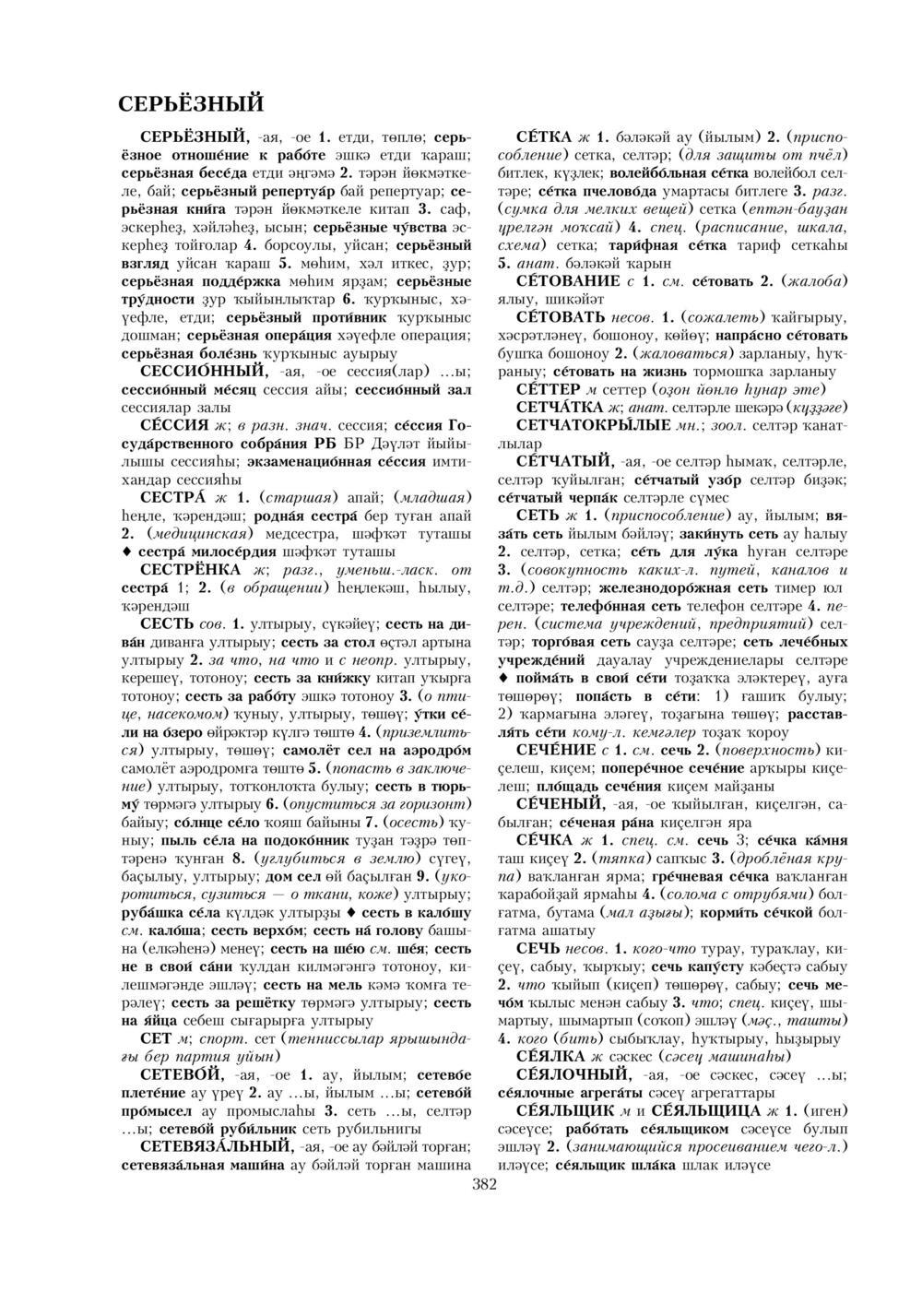 Урыҫса-башҡортса һүҙлек, З. Ғ. Ураҡсин редакцияһында. II том