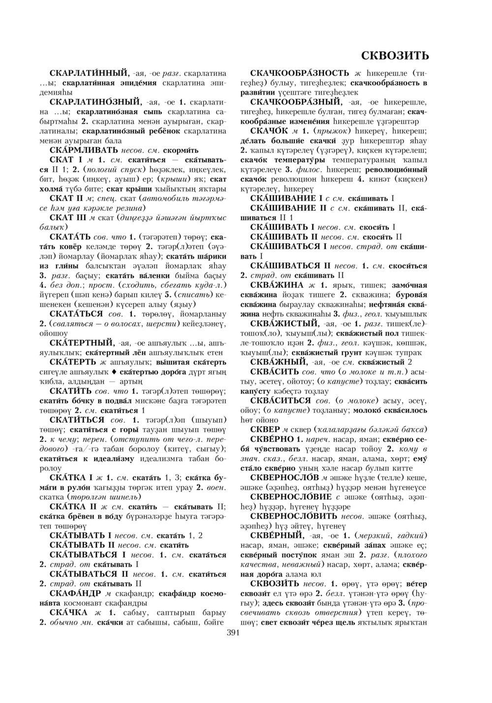 Урыҫса-башҡортса һүҙлек, З. Ғ. Ураҡсин редакцияһында. II том