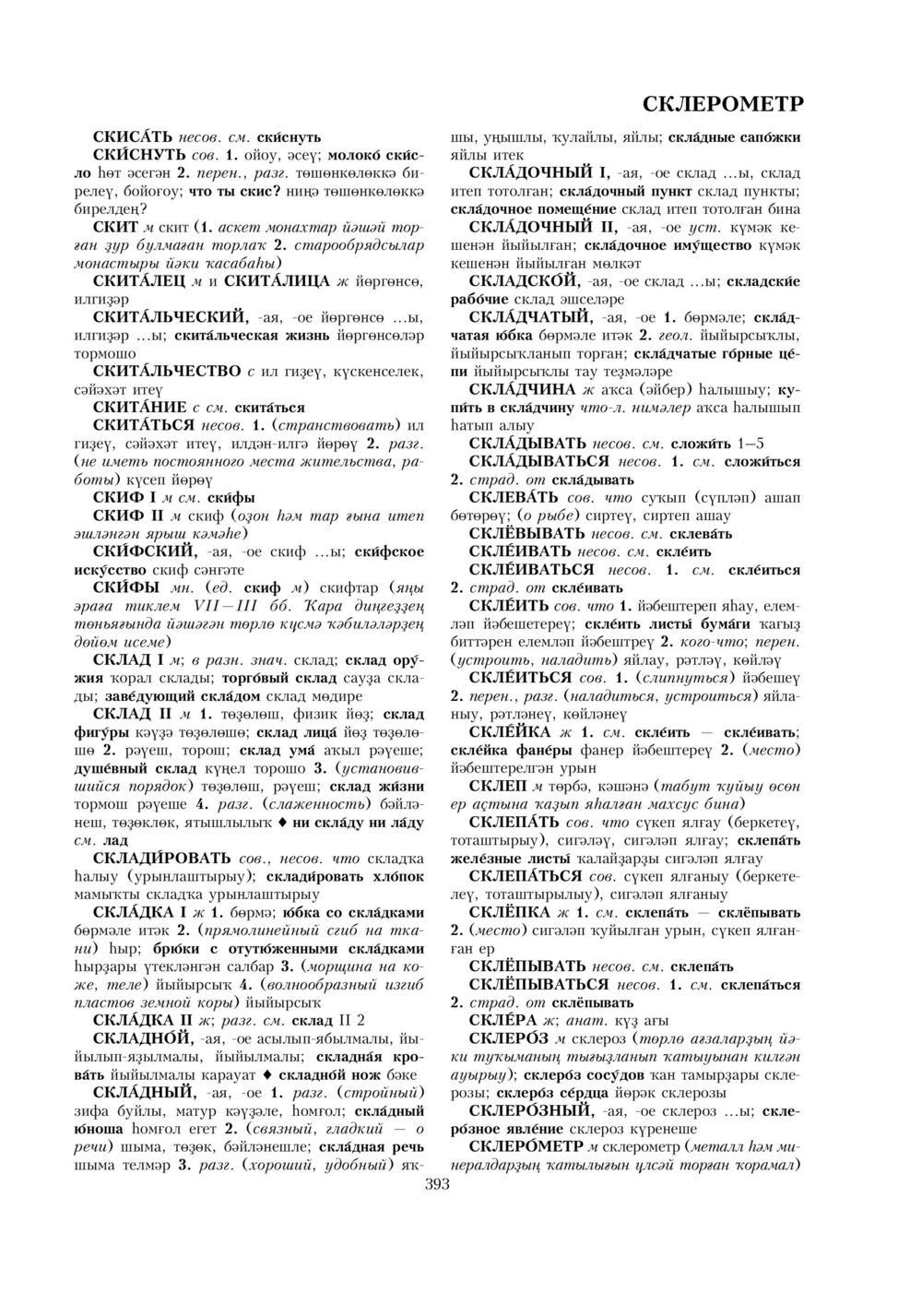 Урыҫса-башҡортса һүҙлек, З. Ғ. Ураҡсин редакцияһында. II том