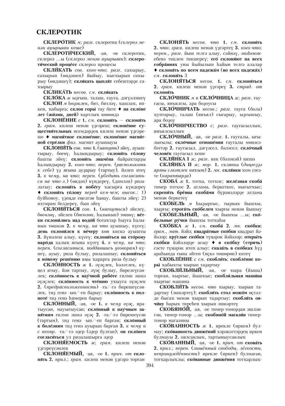 Урыҫса-башҡортса һүҙлек, З. Ғ. Ураҡсин редакцияһында. II том