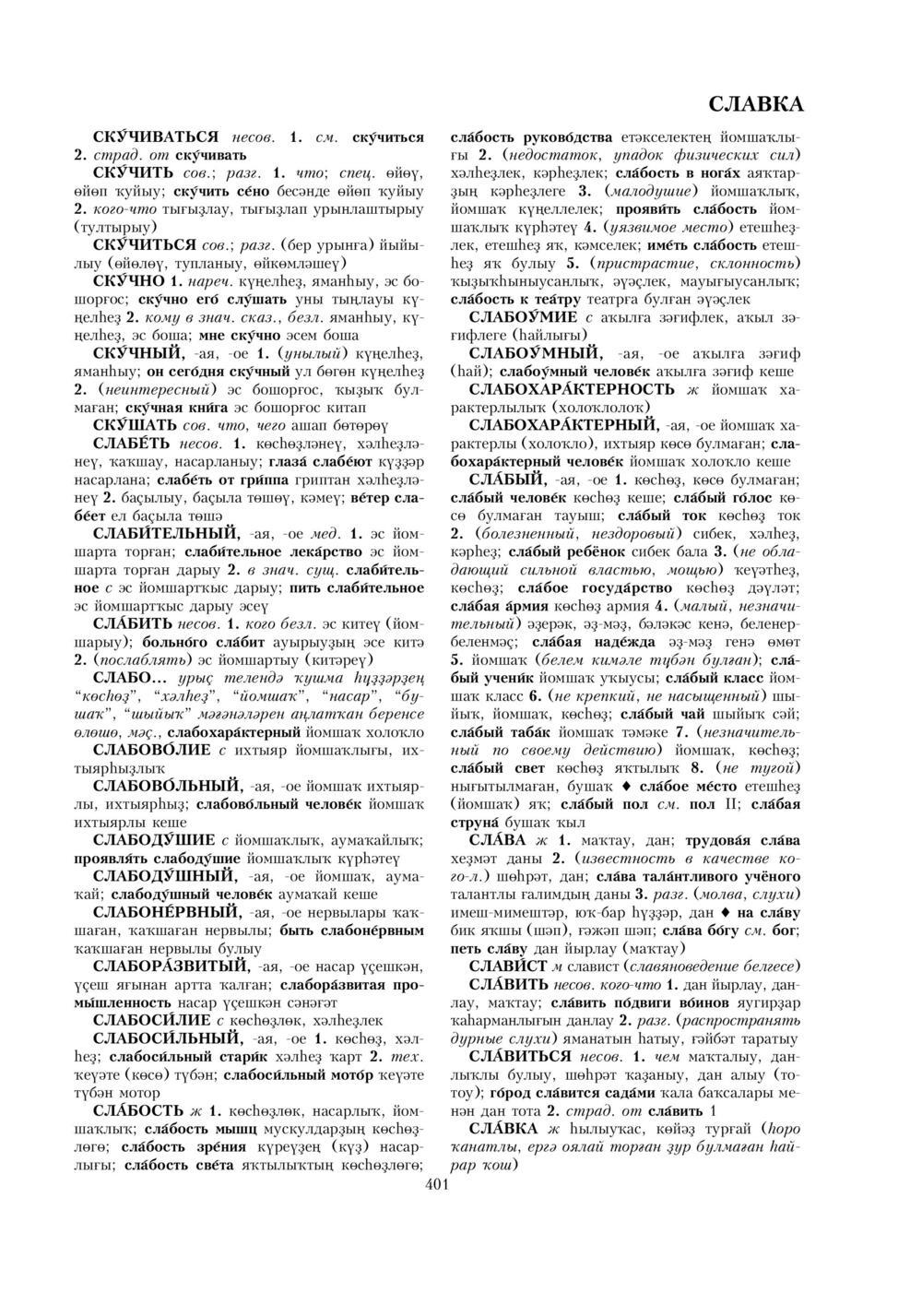 Урыҫса-башҡортса һүҙлек, З. Ғ. Ураҡсин редакцияһында. II том