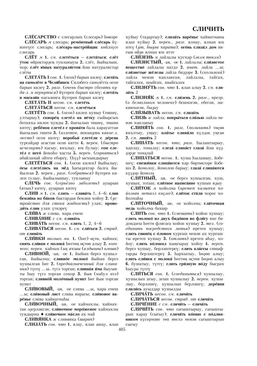 Урыҫса-башҡортса һүҙлек, З. Ғ. Ураҡсин редакцияһында. II том