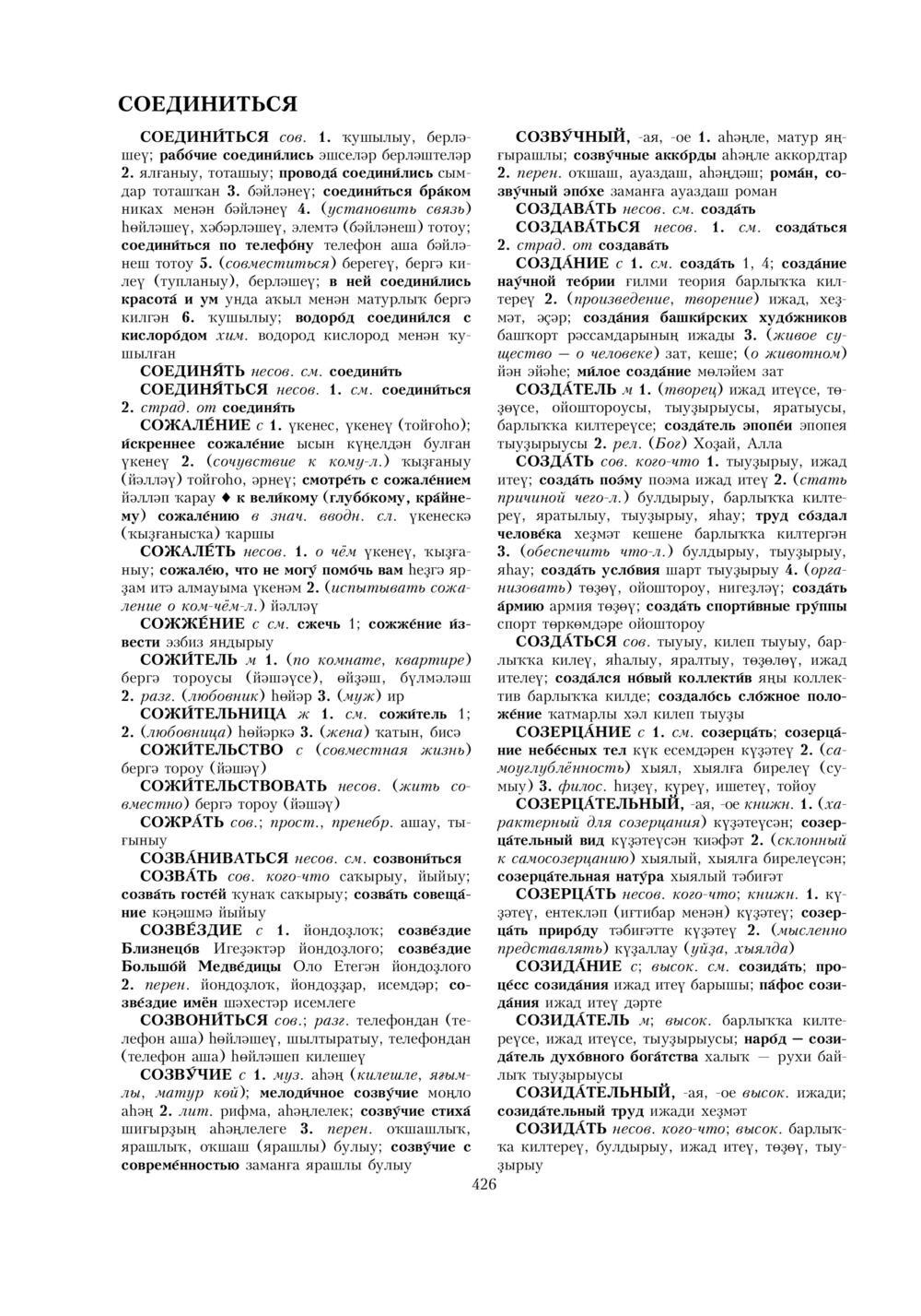 Урыҫса-башҡортса һүҙлек, З. Ғ. Ураҡсин редакцияһында. II том
