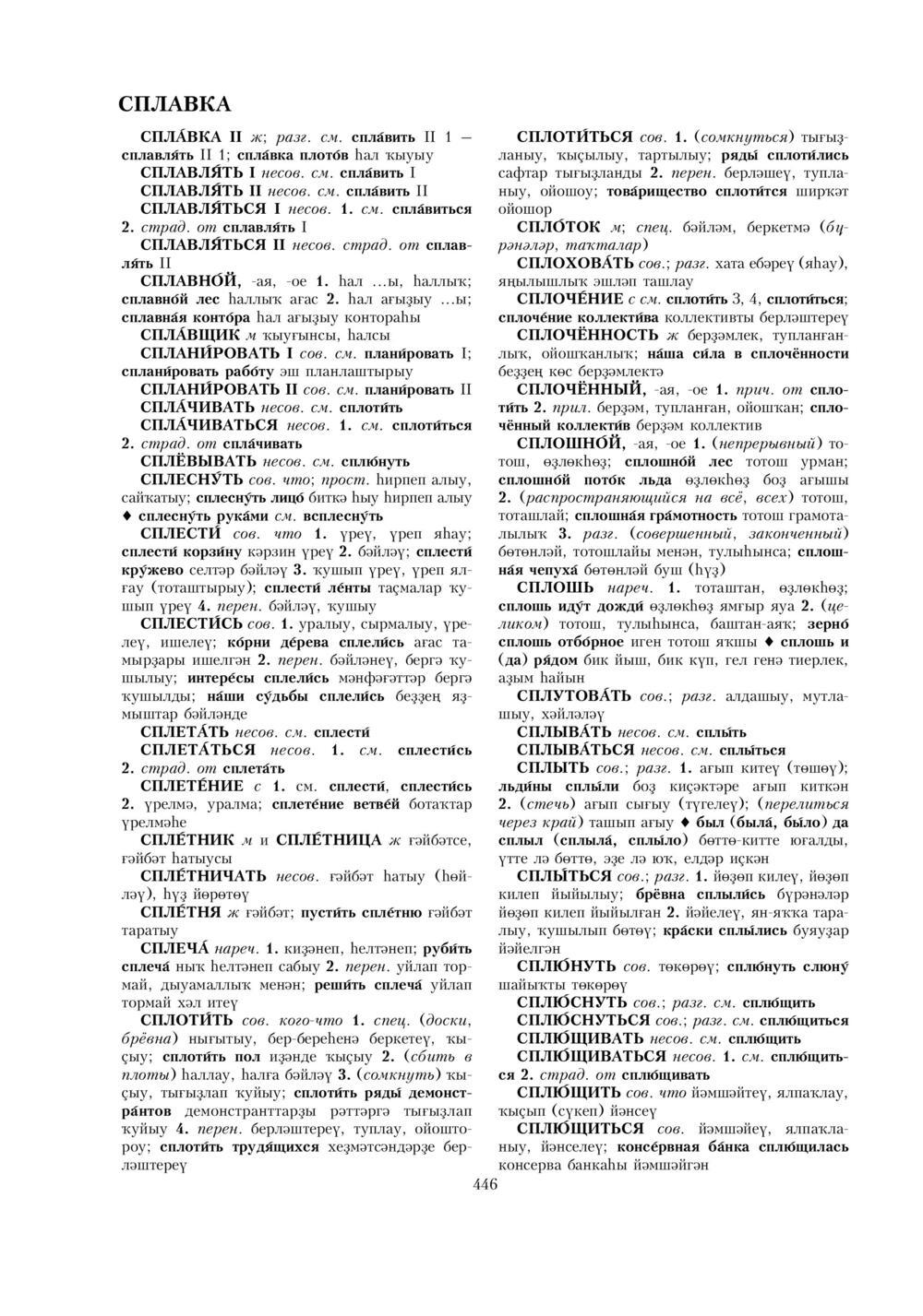 Урыҫса-башҡортса һүҙлек, З. Ғ. Ураҡсин редакцияһында. II том