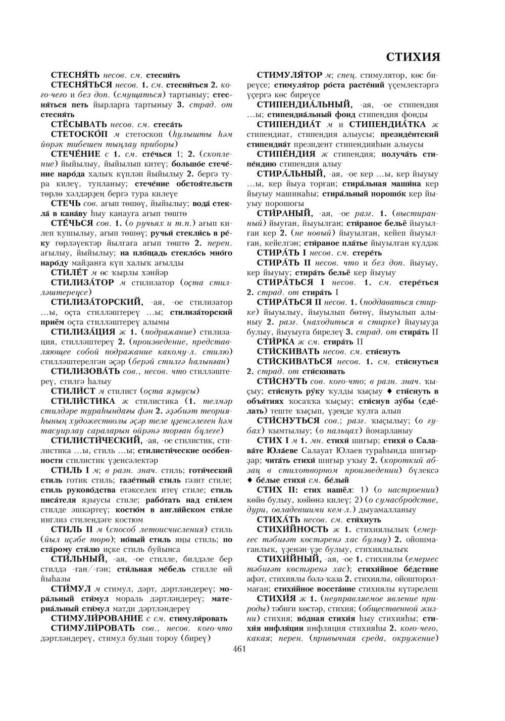 Урыҫса-башҡортса һүҙлек, З. Ғ. Ураҡсин редакцияһында. II том