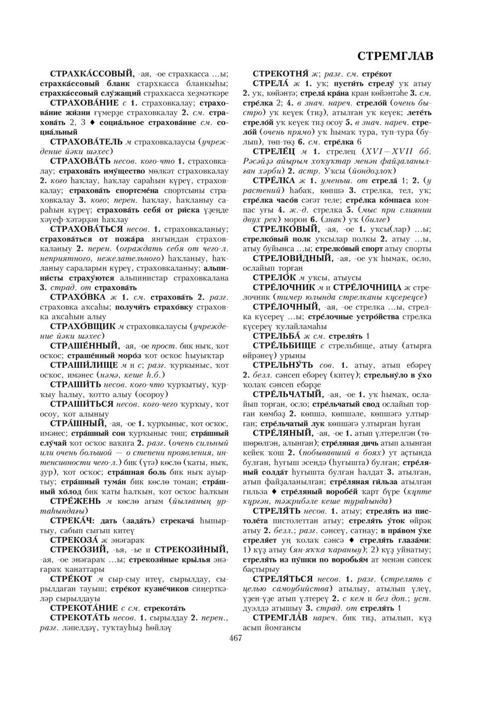 Урыҫса-башҡортса һүҙлек, З. Ғ. Ураҡсин редакцияһында. II том