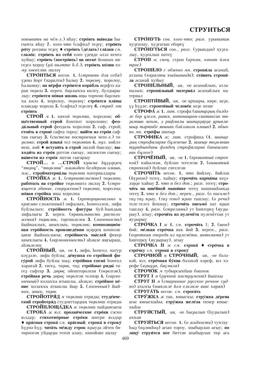 Урыҫса-башҡортса һүҙлек, З. Ғ. Ураҡсин редакцияһында. II том
