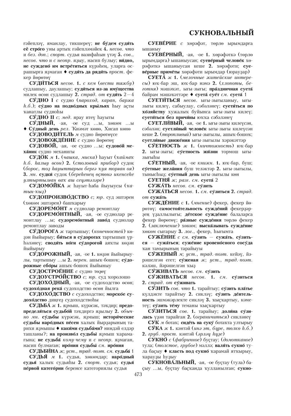 Урыҫса-башҡортса һүҙлек, З. Ғ. Ураҡсин редакцияһында. II том