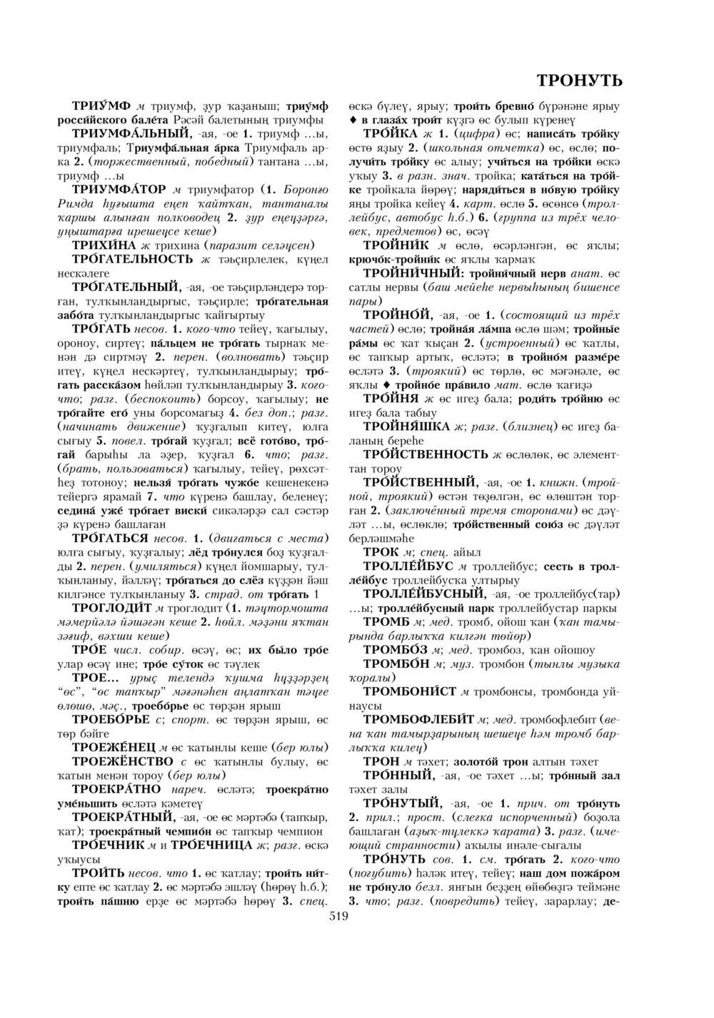 Урыҫса-башҡортса һүҙлек, З. Ғ. Ураҡсин редакцияһында. II том