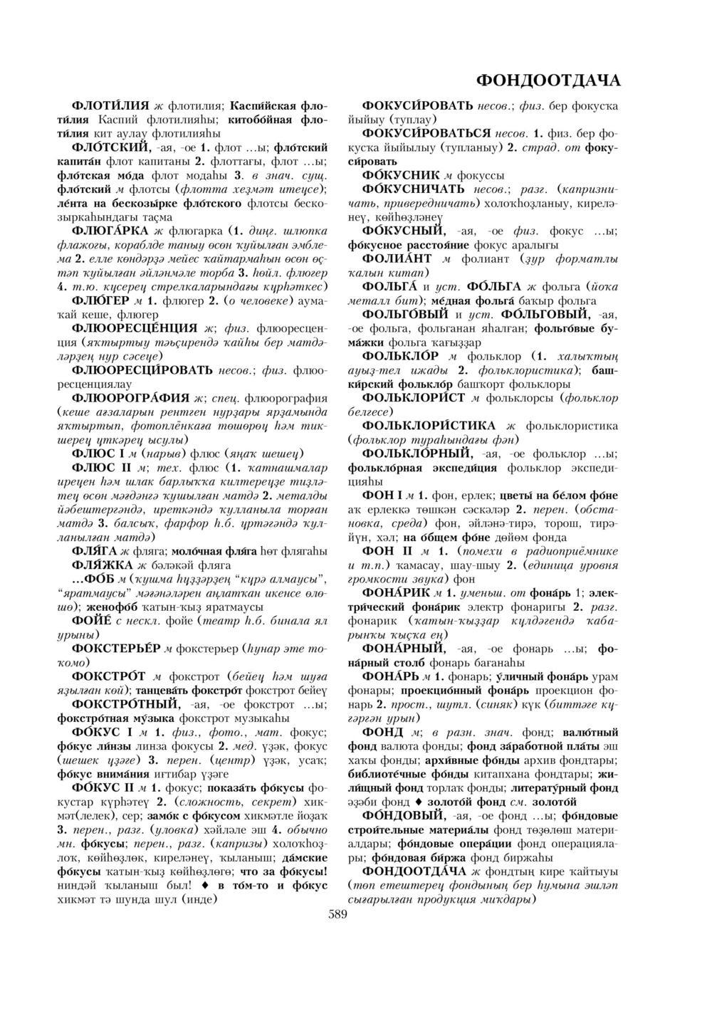 Урыҫса-башҡортса һүҙлек, З. Ғ. Ураҡсин редакцияһында. II том