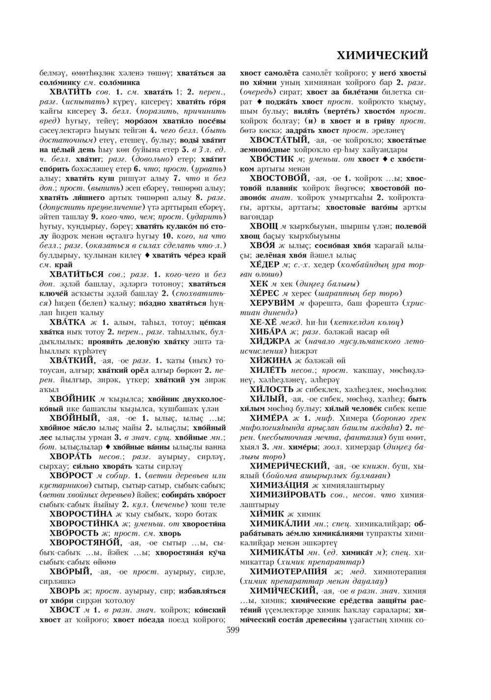 Урыҫса-башҡортса һүҙлек, З. Ғ. Ураҡсин редакцияһында. II том