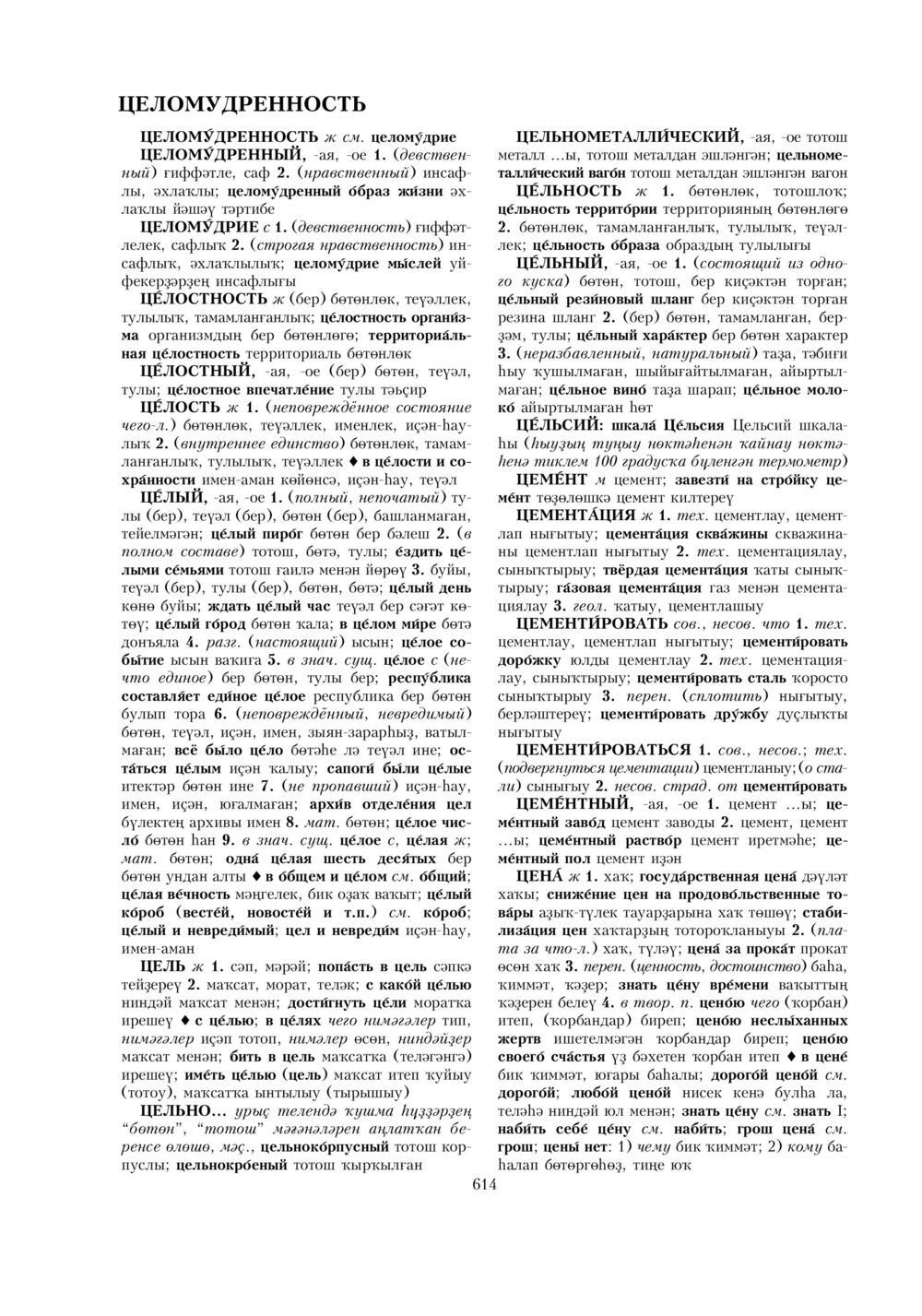 Урыҫса-башҡортса һүҙлек, З. Ғ. Ураҡсин редакцияһында. II том