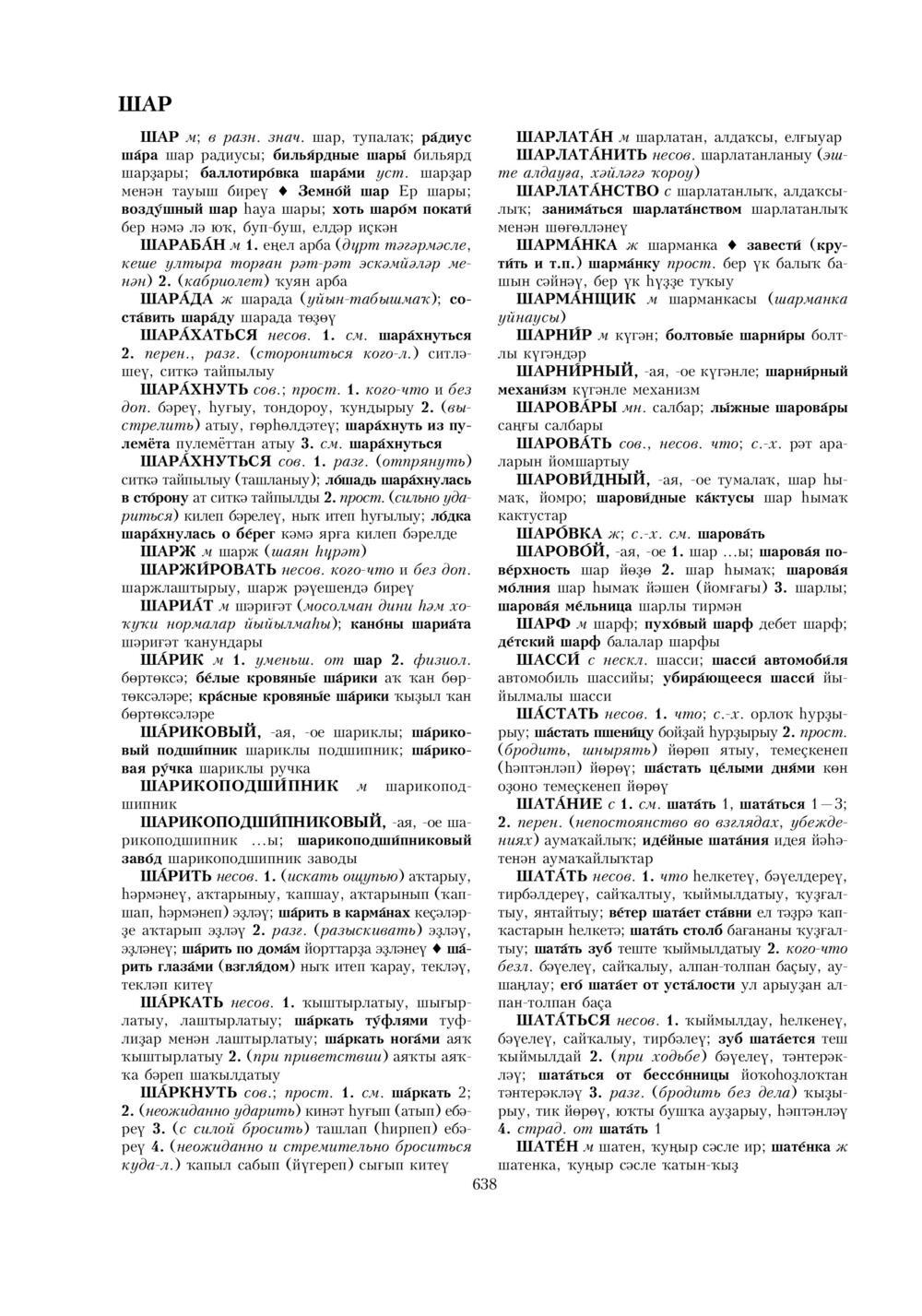 Урыҫса-башҡортса һүҙлек, З. Ғ. Ураҡсин редакцияһында. II том