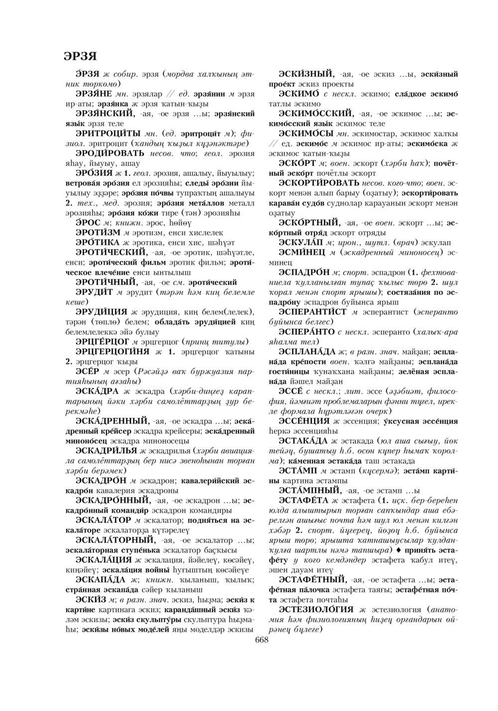 Урыҫса-башҡортса һүҙлек, З. Ғ. Ураҡсин редакцияһында. II том