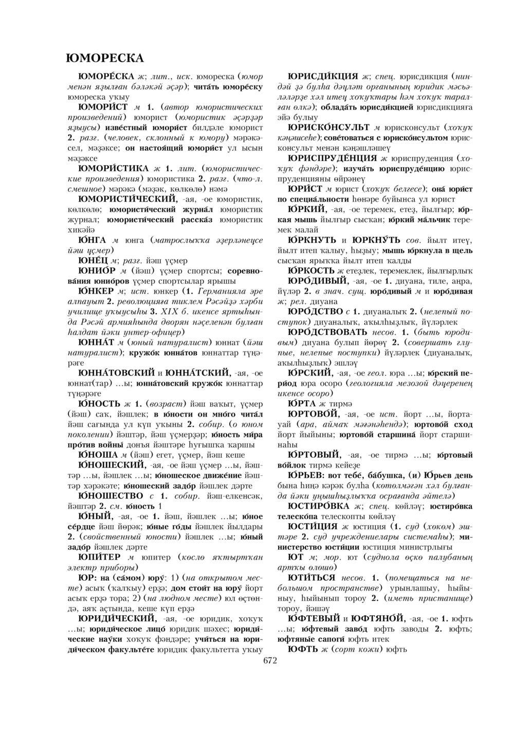 Урыҫса-башҡортса һүҙлек, З. Ғ. Ураҡсин редакцияһында. II том