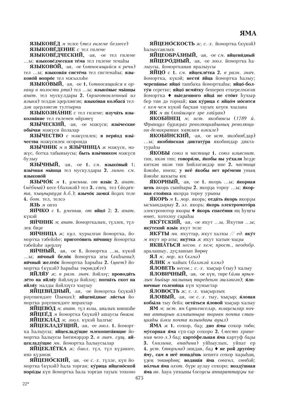 Урыҫса-башҡортса һүҙлек, З. Ғ. Ураҡсин редакцияһында. II том