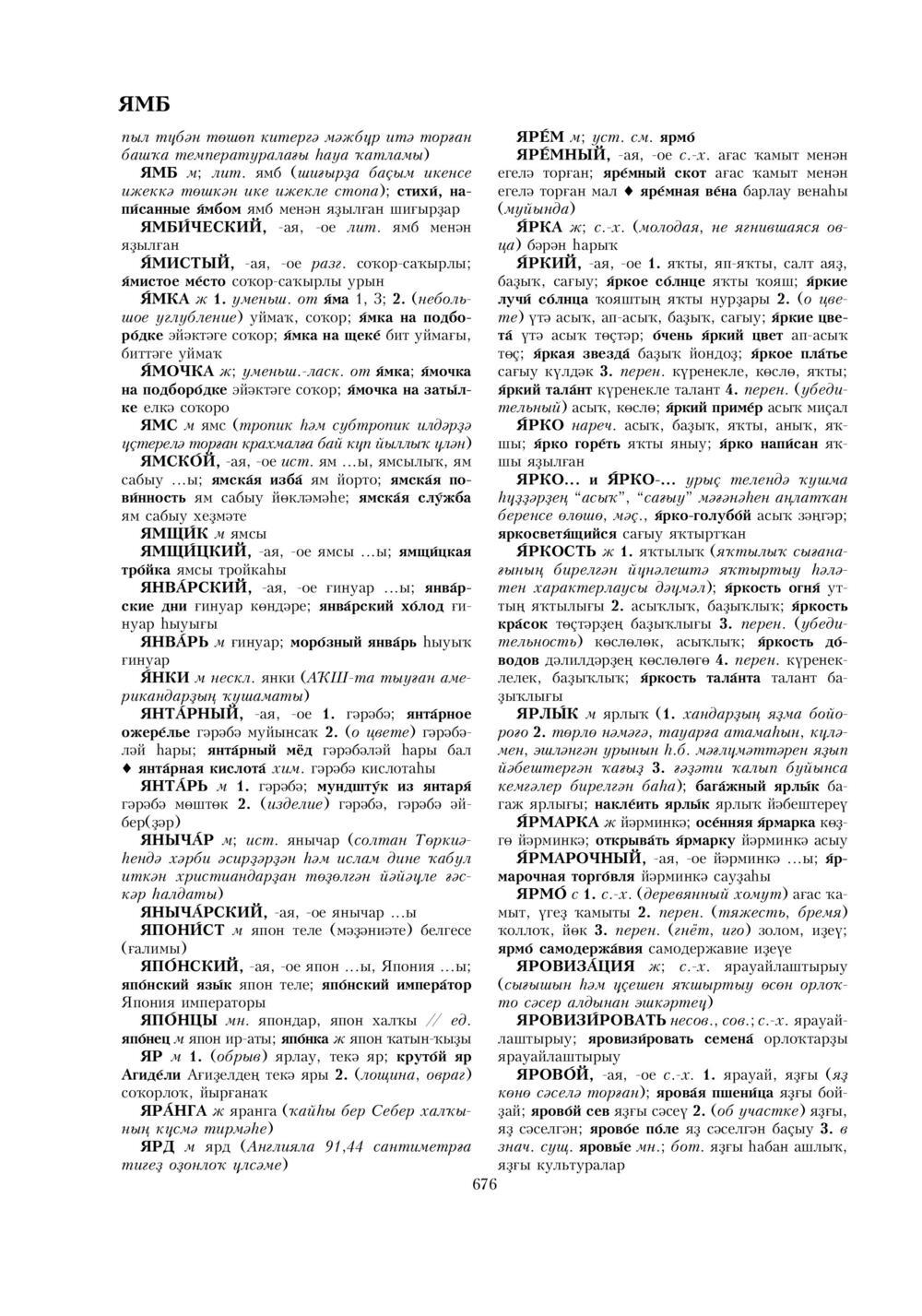 Урыҫса-башҡортса һүҙлек, З. Ғ. Ураҡсин редакцияһында. II том