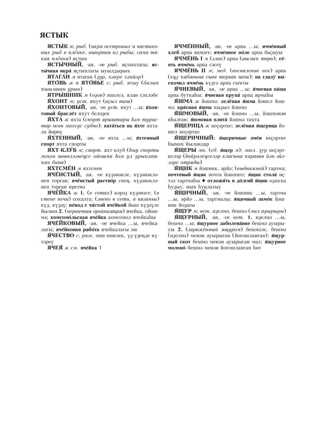 Урыҫса-башҡортса һүҙлек, З. Ғ. Ураҡсин редакцияһында. II том